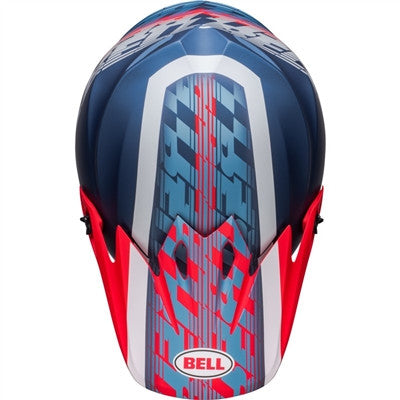 Bell MX-9 MIPS Offset Offroad Helmet - Matte Metallic Blue/White