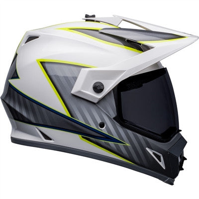 Bell MX-9 ADV MIPS Dalton Offroad Helmet - White/Hi-Viz Yellow