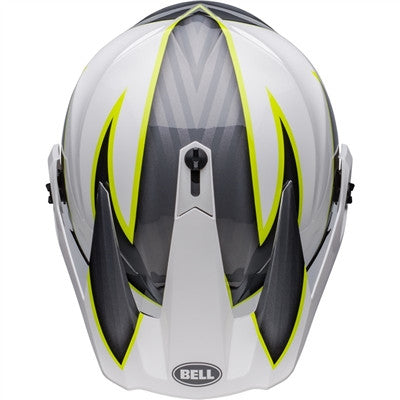 Bell MX-9 ADV MIPS Dalton Offroad Helmet - White/Hi-Viz Yellow