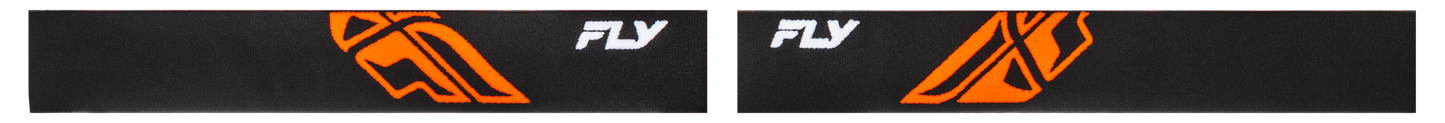 FLY Racing Focus Black/Orange with Clear Lens