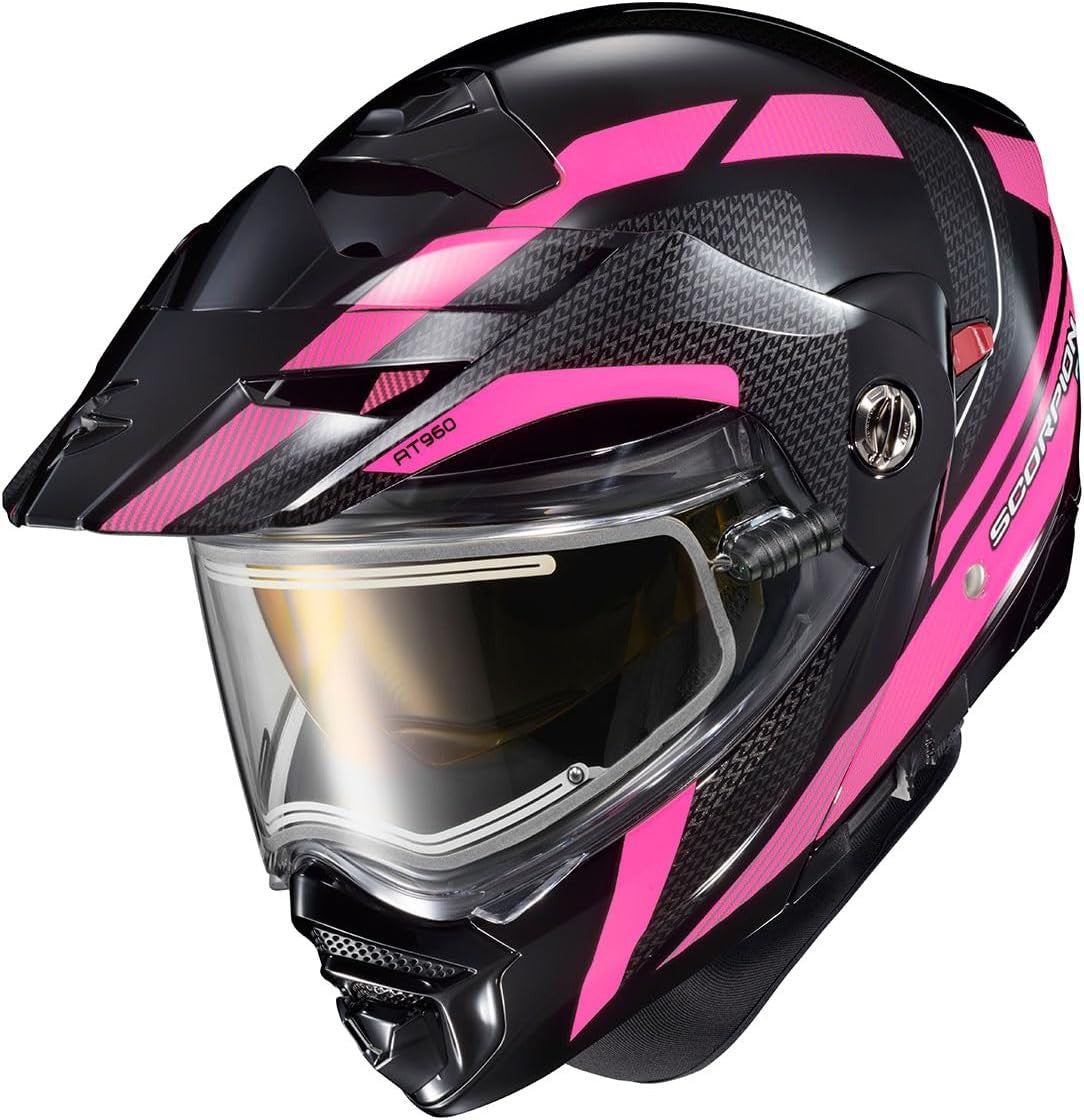 Scorpion EXO-AT960 Cold Weather Electric Snow Helmet Hicks Pink