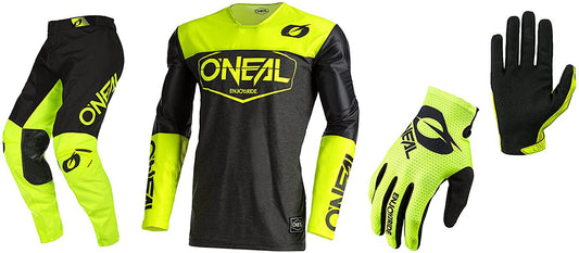 O'NEAL Mayhem Hexx Yellow Jersey Pant Gloves Combo