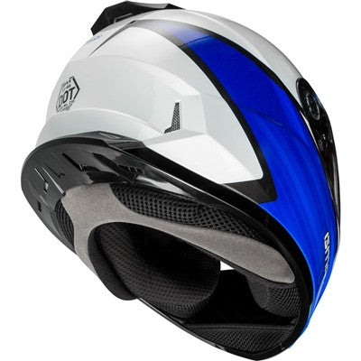 GMAX 2019 Youth GM-49Y Deflect Full Face Helmet - White/Blue
