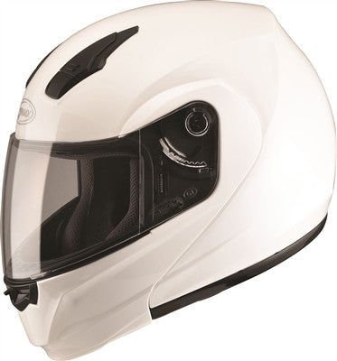 GMAX 2019 MD04 Modular Street Graphic Helmet - Pearl White