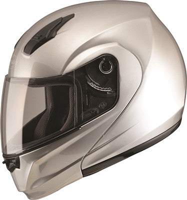 GMAX 2019 MD04 Modular Street Graphic Helmet - Metallic Silver
