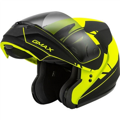 GMAX 2019 MD-04 Article Modular Helmet - Matte Hi-Vis/Black