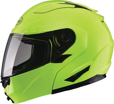 GMAX 2019 GM64 Graphic Modular Street Helmet - Hi-Viz Yellow