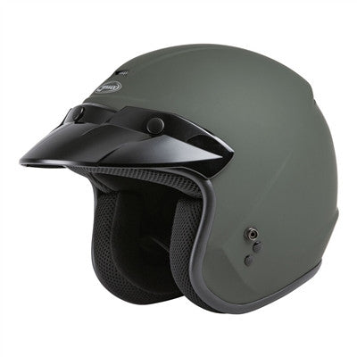 GMAX OF-2 Open-Face Helmet - Matte Green