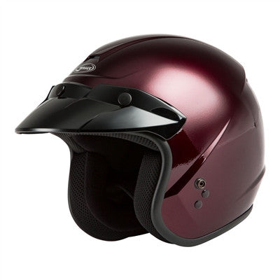 GMAX OF-2 Open-Face Helmet - Wine Red