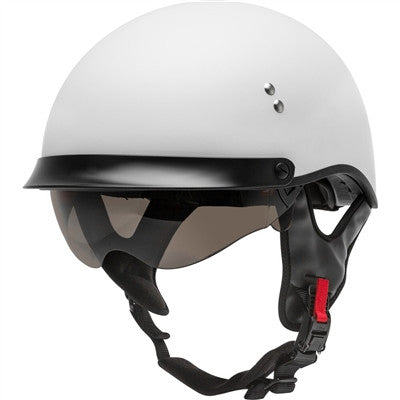 GMAX HH-65 Half Helmet - Full Dressed Matte White