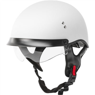 GMAX HH-65 Half Helmet - Full Dressed Matte White