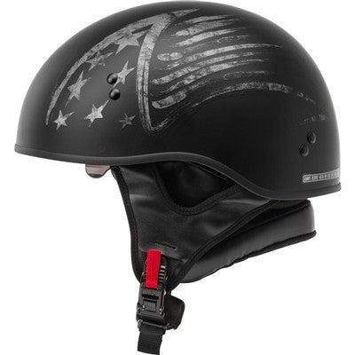GMAX HH-65 Half Helmet - Bravery Matte Black/Grey