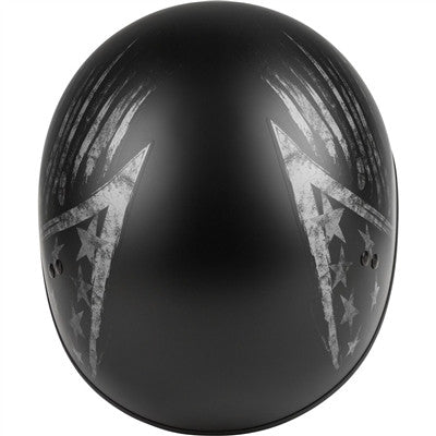 GMAX HH-65 Half Helmet - Bravery Matte Black/Grey