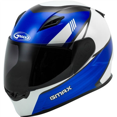 GMAX 2019 FF-49 Deflect Full Face Helmet - White/Blue