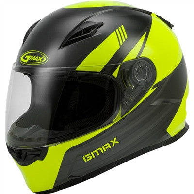 GMAX 2019 FF-49 Deflect Full Face Helmet - Hi-Vis/Grey
