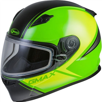 GMAX FF-49S Full-Face Hail Snow Helmet - Neon Green/Hi-Vis/Black