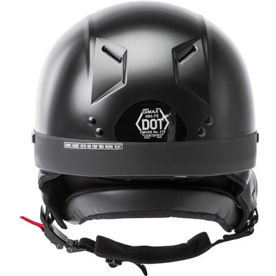 GMAX HH-75 Half Helmet - Black