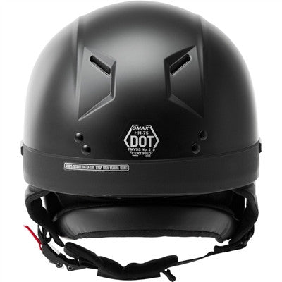 GMAX HH-75 Half Helmet - Matte Black