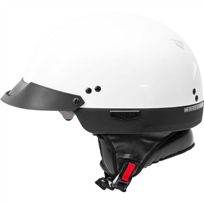 GMAX HH-75 Half Helmet - Full Dressed Twin White