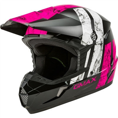 GMAX 2020 Youth MX-46Y Off-Road Dominant Helmet - Black/Pink/White