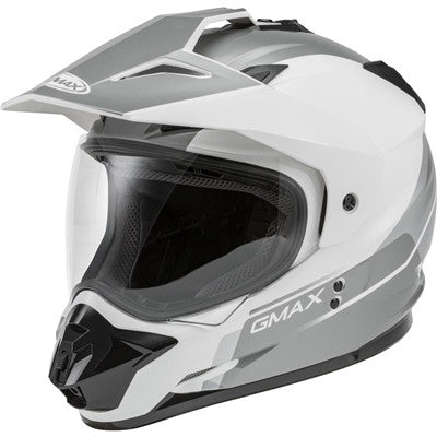 GMAX 2020 GM-11 Dual-Sport Scud Helmet - White/Grey