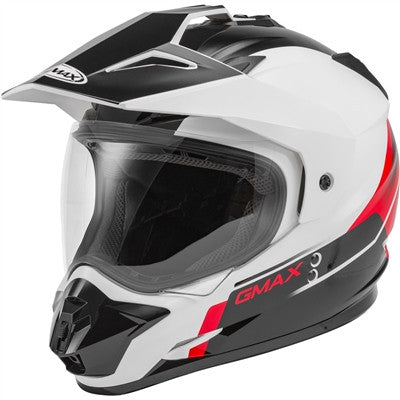 GMAX 2020 GM-11 Dual-Sport Scud Helmet - Black/White/Red