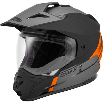 GMAX 2020 GM-11 Dual-Sport Scud Helmet - Matte Black/Orange/Grey
