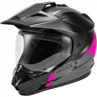 GMAX 2020 Womens GM-11 Dual-Sport Scud Helmet - Black/Pink/Grey