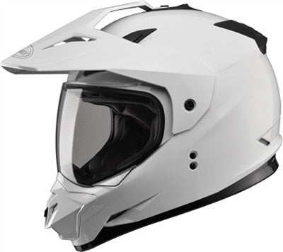 GMAX 2019 GM11D Dual Sport Graphics Solids Full Face Street Helmet - White