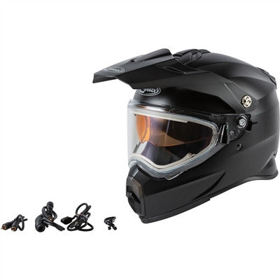 GMAX AT-21S Snow Helmet with Electric Shield - Matte Black