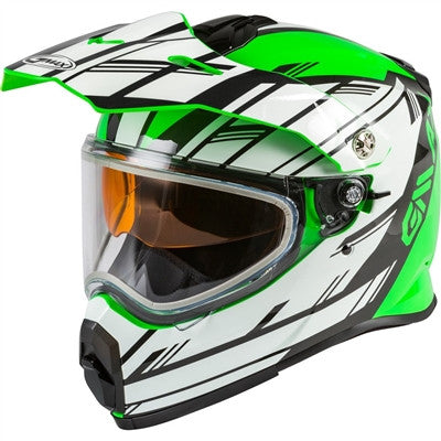 GMAX AT-21S Adventure Epic Snow Helmet - Green/White/Black