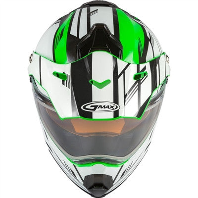 GMAX AT-21S Adventure Epic Snow Helmet - Green/White/Black