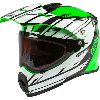 GMAX AT-21S Adventure Epic Snow Helmet - Green/White/Black