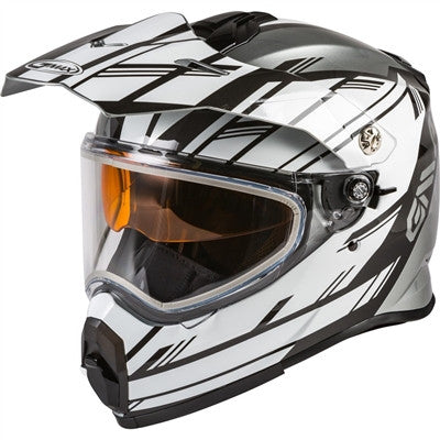 GMAX AT-21S Adventure Epic Snow Helmet - Silver/White/Black