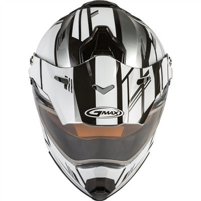 GMAX AT-21S Adventure Epic Snow Helmet - Silver/White/Black