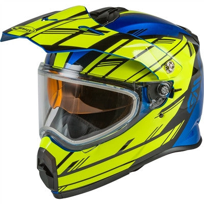 GMAX AT-21S Adventure Epic Snow Helmet - Blue/Hi-Vis/Black