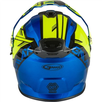 GMAX AT-21S Adventure Epic Snow Helmet - Blue/Hi-Vis/Black