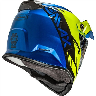 GMAX AT-21S Adventure Epic Snow Helmet - Blue/Hi-Vis/Black