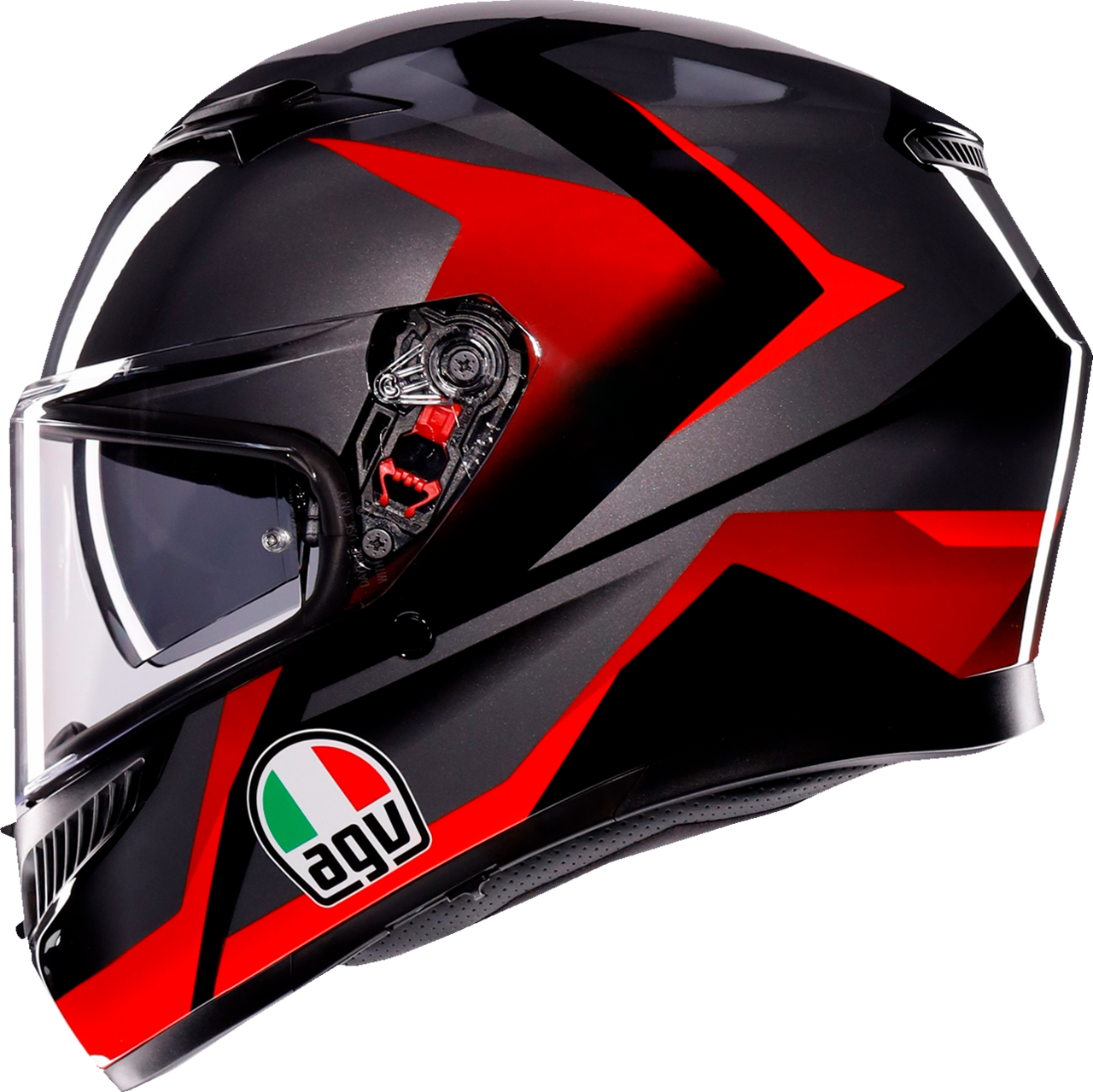 AGV K3 Full Face Helmet Striga Black/Gray/Red