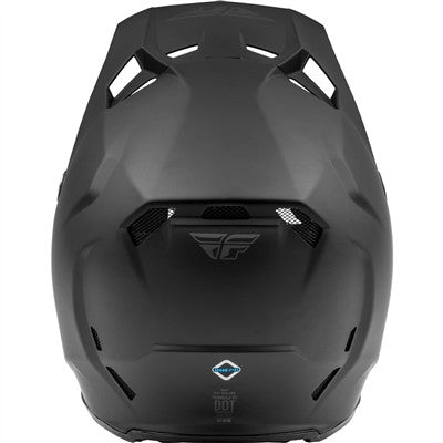 FLY Racing Youth Formula CC Solid Matte Offroad Helmet - Matte Black - Youth Large
