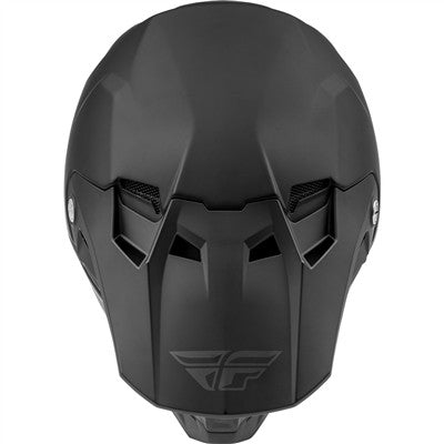 FLY Racing Youth Formula CC Solid Matte Offroad Helmet - Matte Black - Youth Large