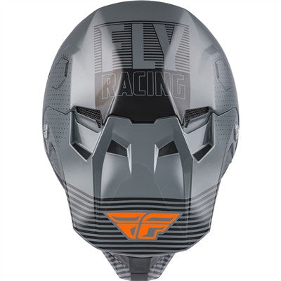 FLY Racing 2021 Youth Formula CC Primary Offroad Helmet - Grey/Orange - Youth Large