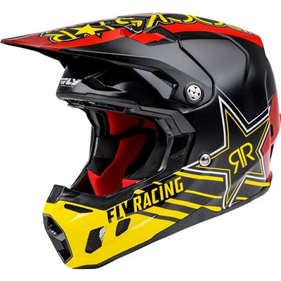 FLY Racing 2021 Formua CC Rockstar Offroad Helmet - Black/Red/Yellow