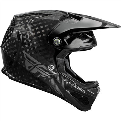 FLY Racing 2020 Youth Solid Formula with AIS Helmet - Black Carbon