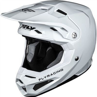 FLY Racing 2020 Solid Formula with AIS Helmet - White