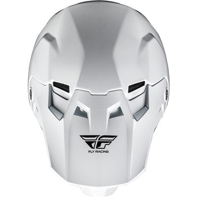 FLY Racing 2020 Solid Formula with AIS Helmet - White