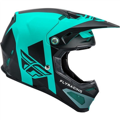 FLY Racing 2020 Origin Formula with AIS Helmet - Matte Black/Teal