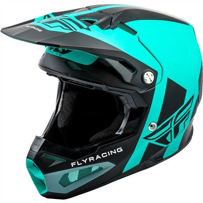 FLY Racing 2020 Origin Formula with AIS Helmet - Matte Black/Teal