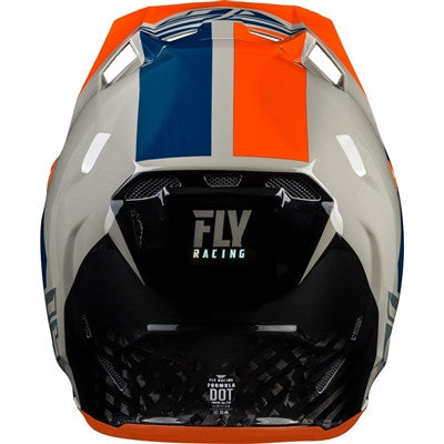 FLY Racing 2020 Origin Formula with AIS Helmet - Grey/Orange/Blue