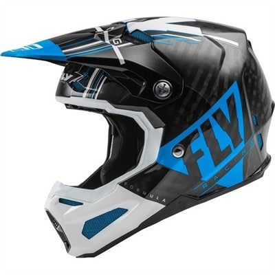 FLY Racing 2020 Youth Formula Carbon Vector Helmet - Blue/White/Black